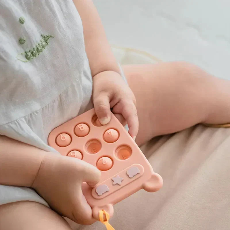 Soft Baby Teether Toy & Silicone Stress Relief Ring