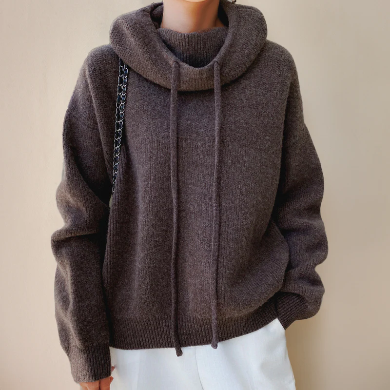Soft Merino Wool Women's Turtleneck Sweater