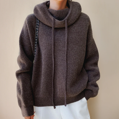 Soft Merino Wool Women's Turtleneck Sweater
