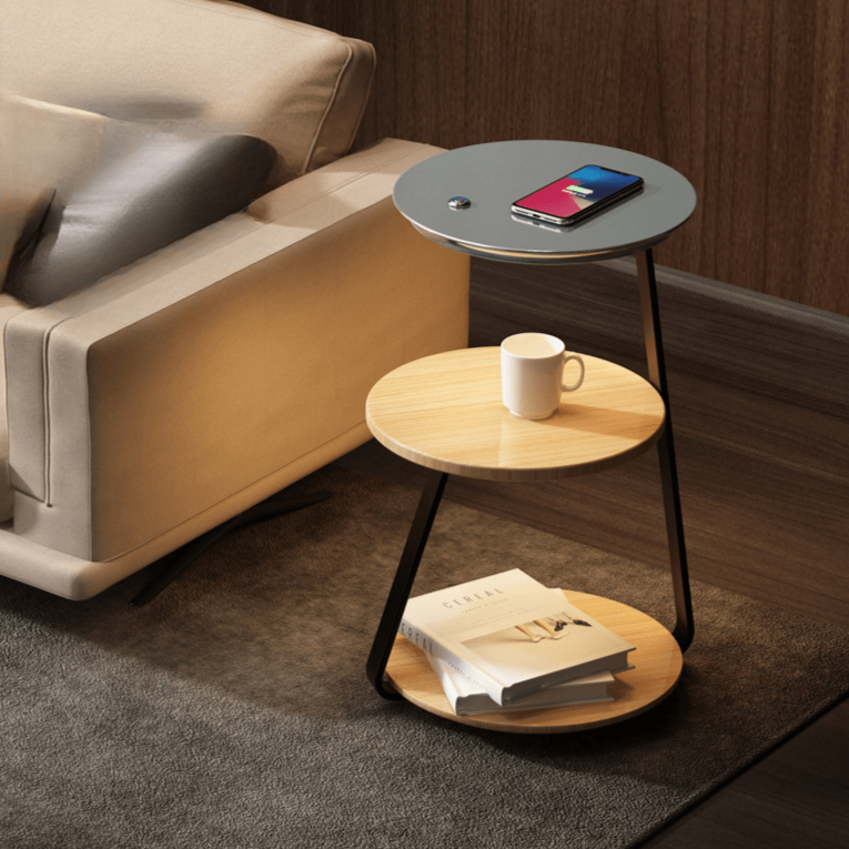 Contemporary 2-Tier Bedside Table Lamp