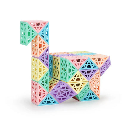 Vibrant Stackable Construction Block Playset