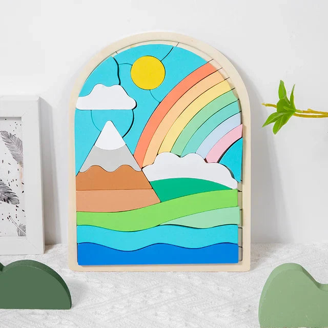 Bright Colorful Childrens Building Blocks