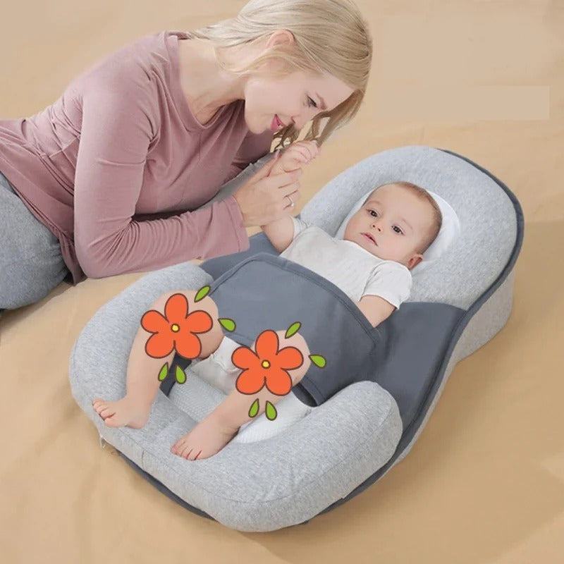Baby Support Pillow with Gentle 15° Tilt for Comfortable Sleep - Luxicro