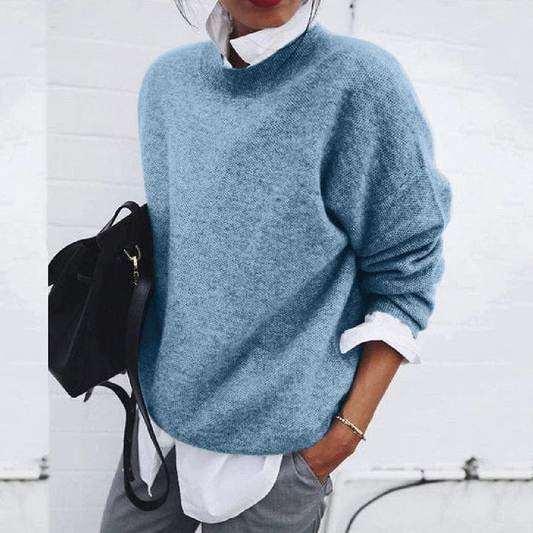Cozy Luxury Crew Neck Sweater - Luxicro