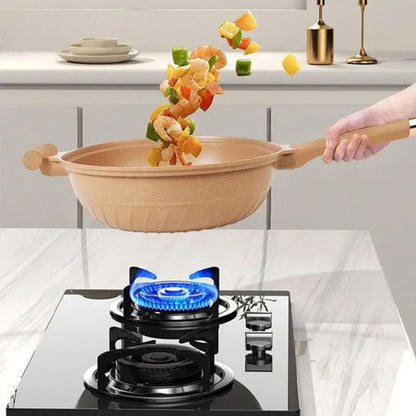 Premium Large Non-Stick Wok with Steamer Basket