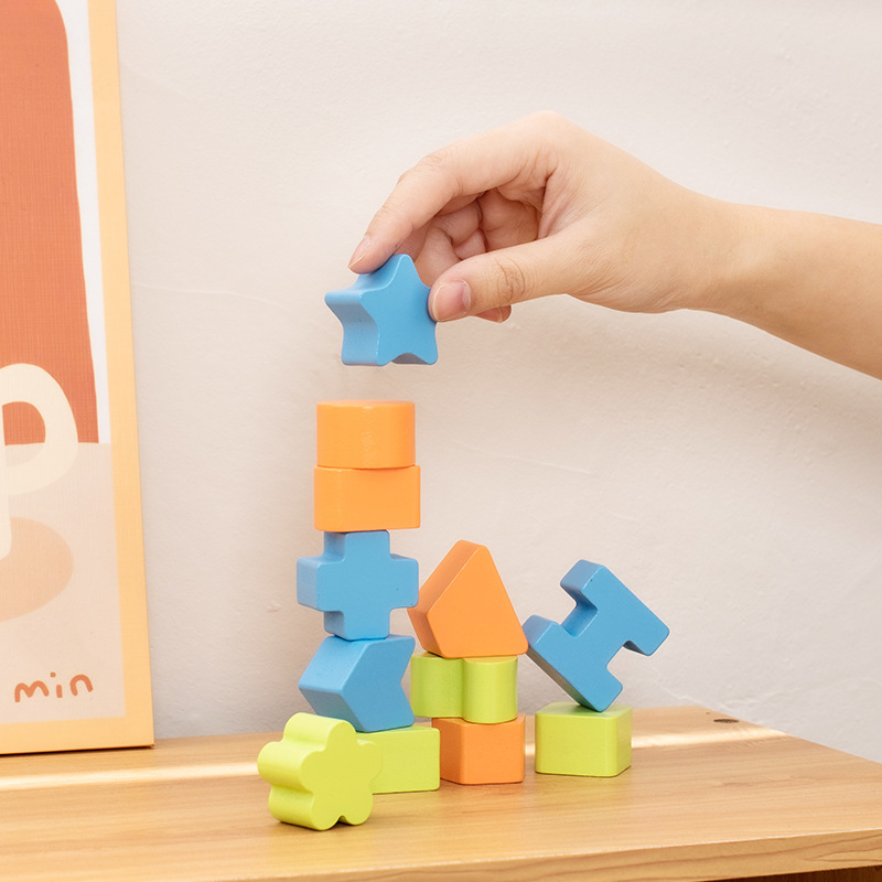 Classic Wooden Construction Block Set