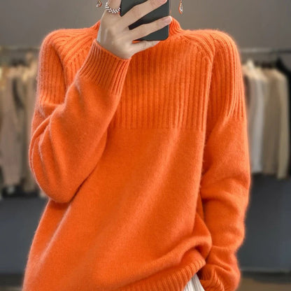 Soft Women's Turtleneck Cashmere Pullover