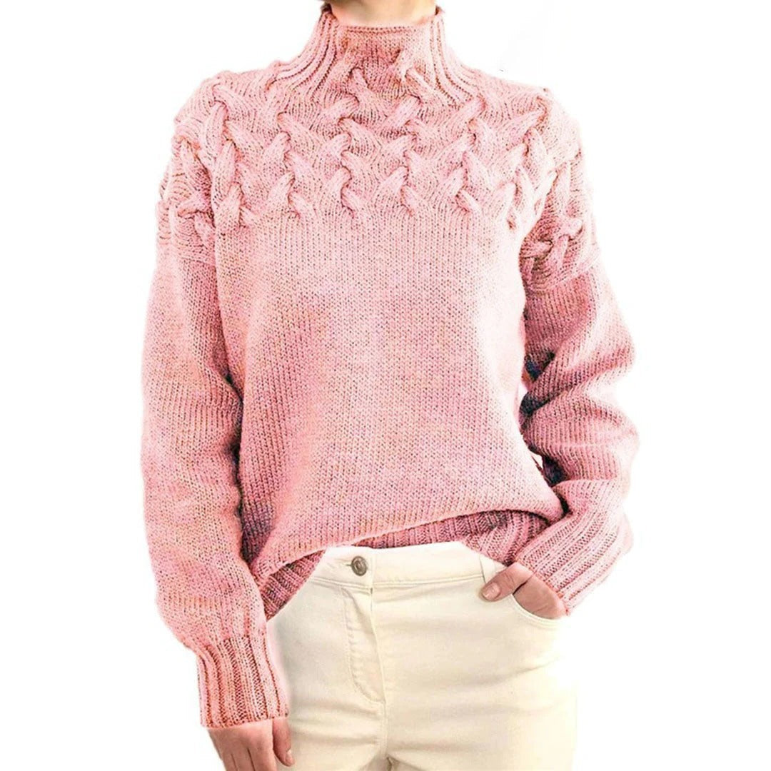 Soft Women's Crew Neck Wool Sweater