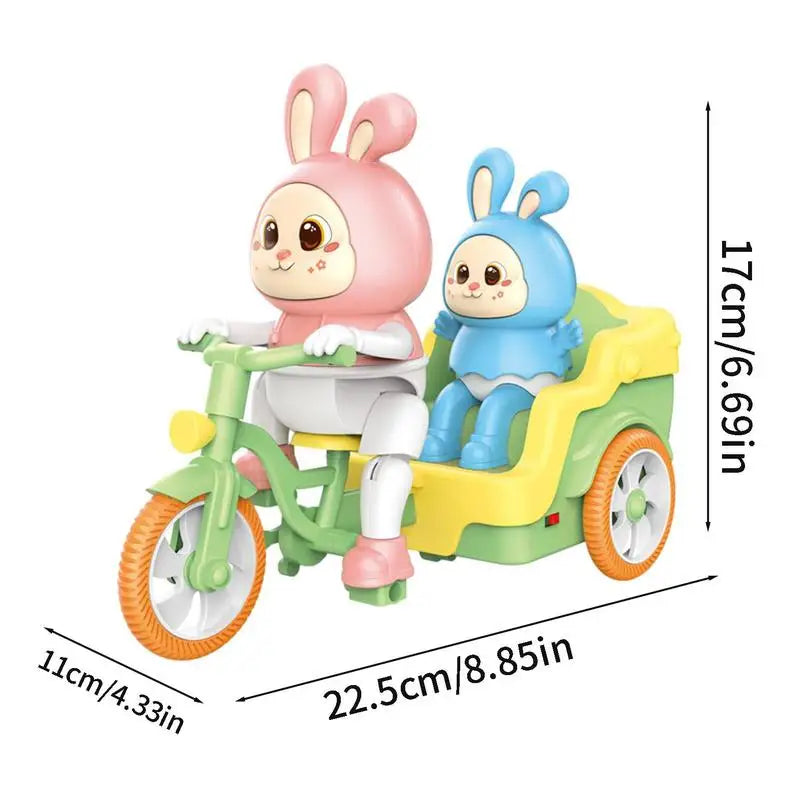 Colorful Rabbit Kids Bike with Trailer