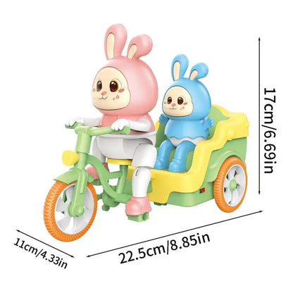 Colorful Rabbit Kids Bike with Trailer