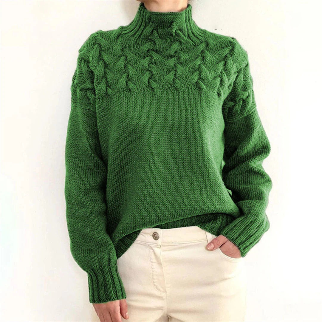 Soft Women's Crew Neck Wool Sweater