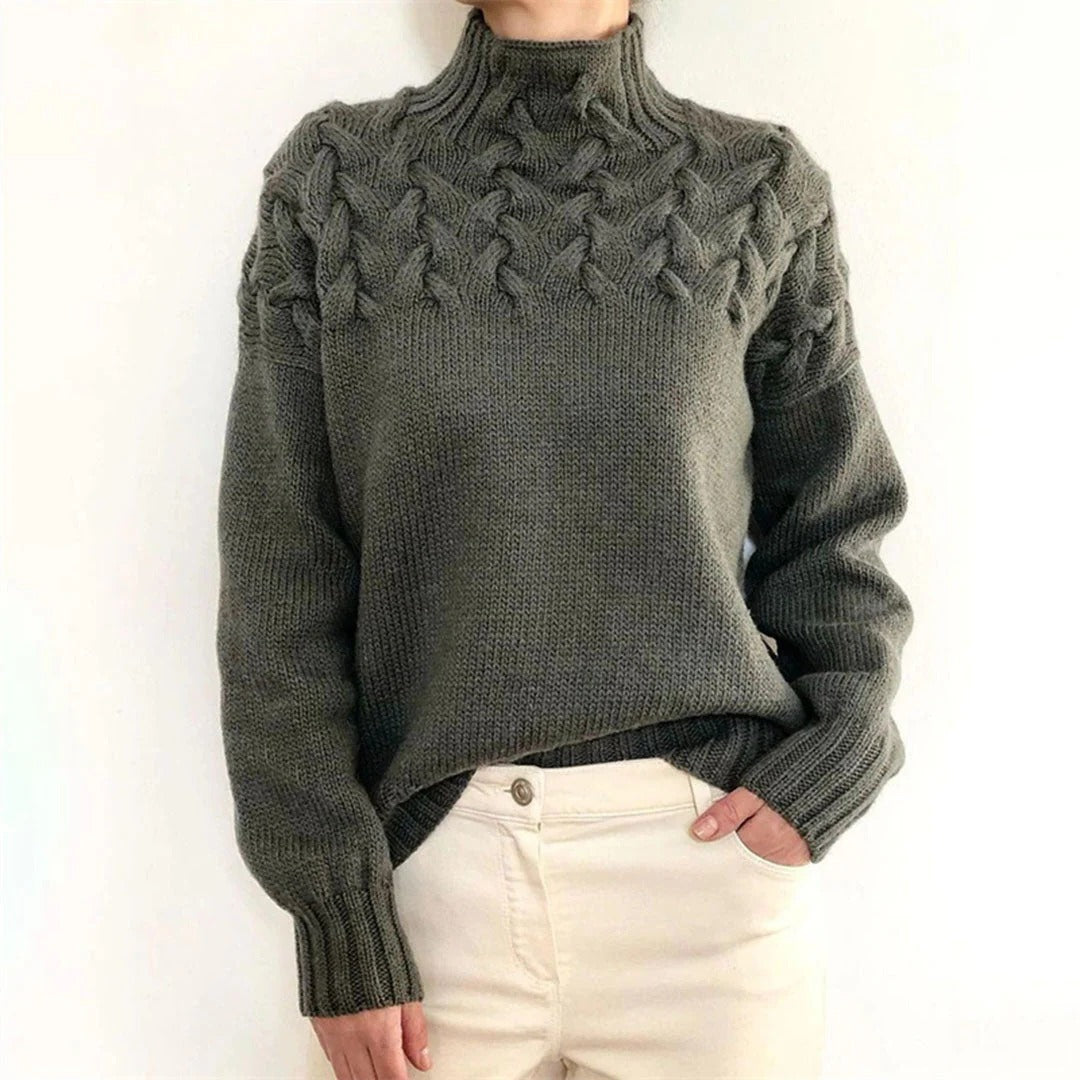 Soft Women's Crew Neck Wool Sweater
