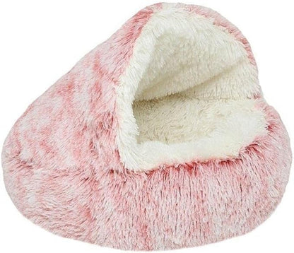 Comforting Covered Dog Bed for Pets