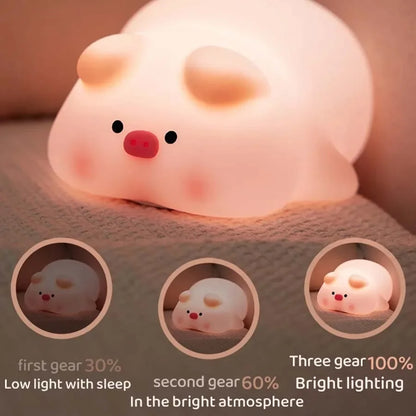 Gentle Kids Night Lamp with Timer and Cute Animal Design