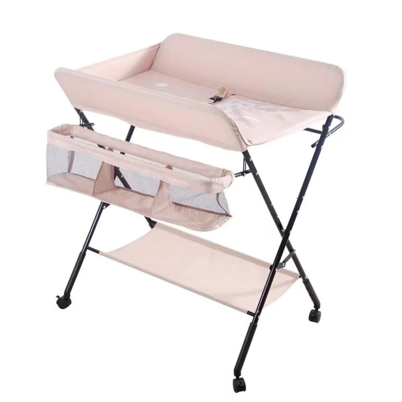 Portable Baby Changing Station for Bathroom with Adjustable Height - Luxicro