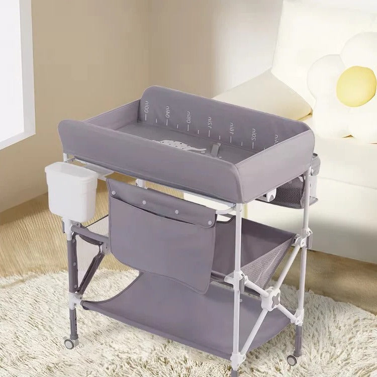 Portable Baby Changing Station for Bathroom with Adjustable Height