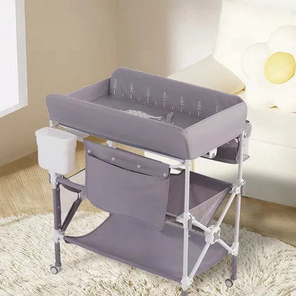 Portable Baby Changing Station for Bathroom with Adjustable Height
