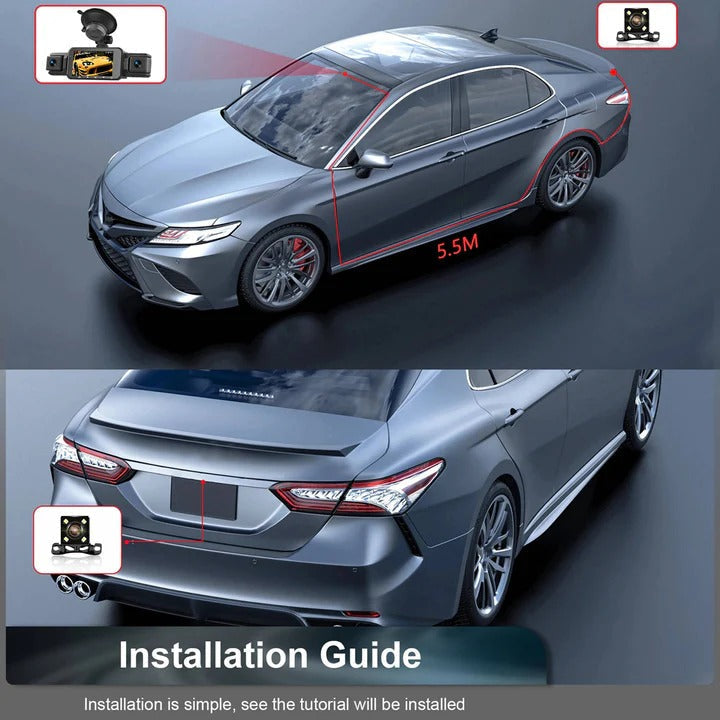 Advanced Car Dashboard Camera with WiFi and Night Vision