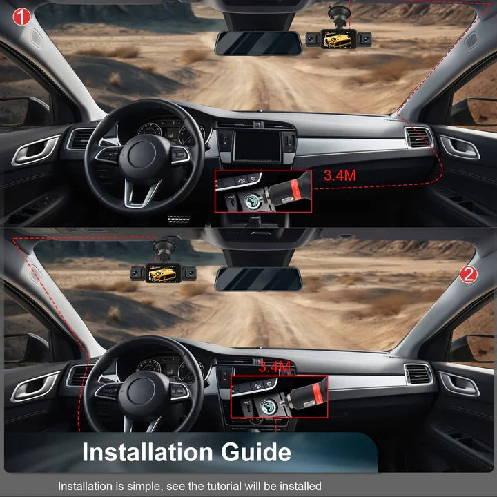 Advanced Car Dashboard Camera with WiFi and Night Vision