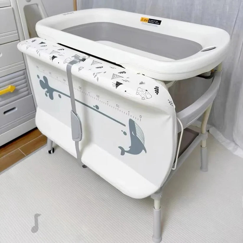 Portable Baby Changing Station for Bathroom with Adjustable Height