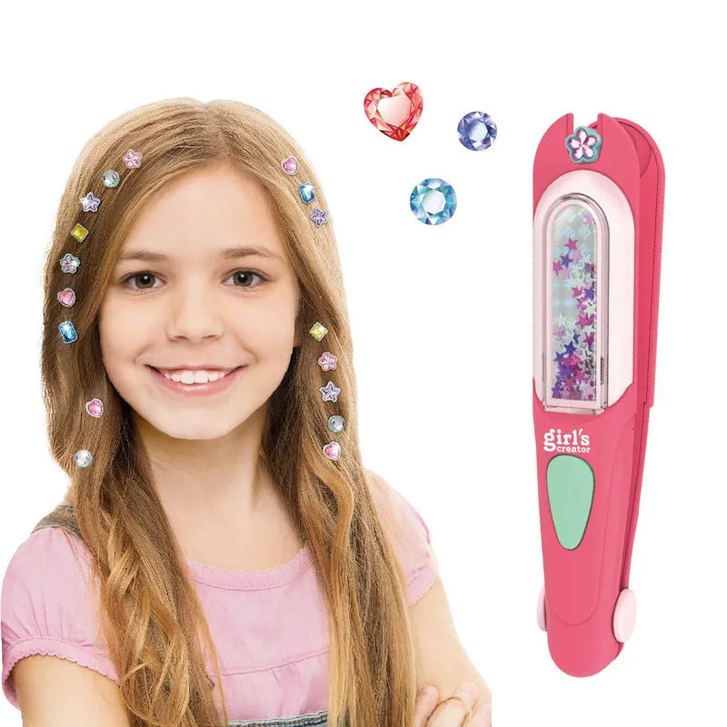 Glittering Hair Clips and Barrettes Set