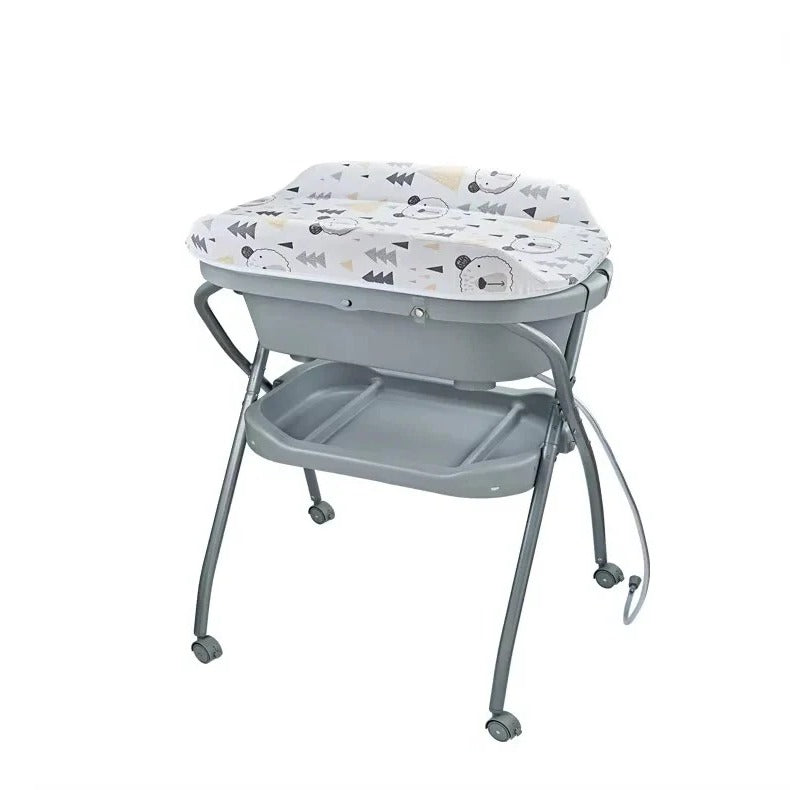 Portable Baby Changing Station for Bathroom with Adjustable Height