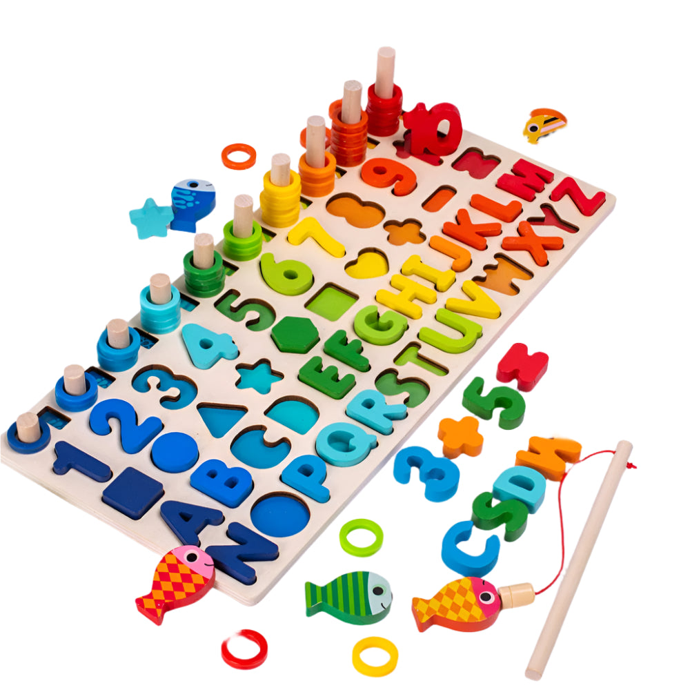 Educational Wood Toy Learning Board - Luxicro