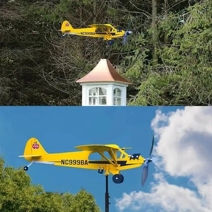 Retro Plane Yard Decor Spinner