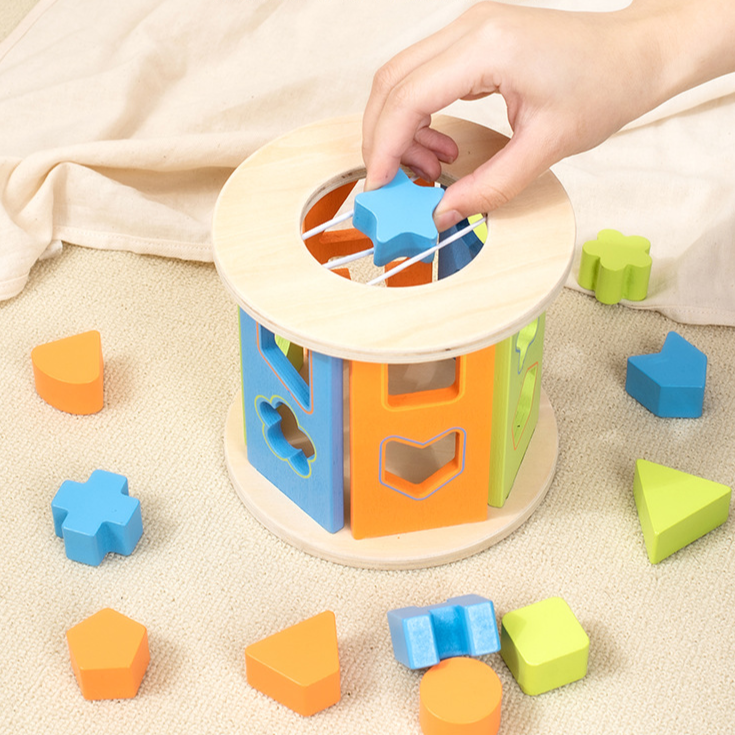 Classic Wooden Construction Block Set