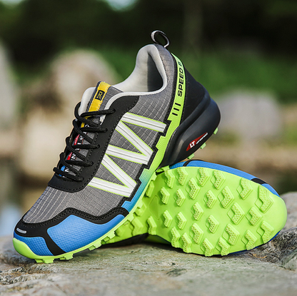 Tough Trail Hiking Boots Blue Green