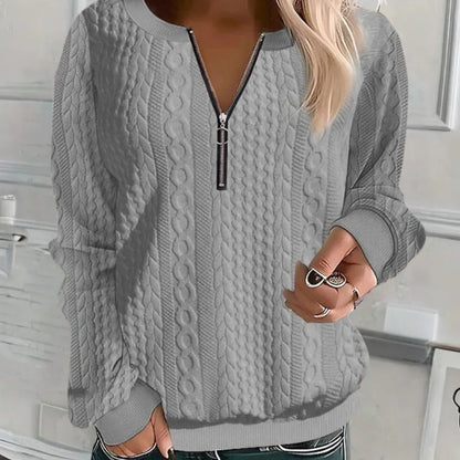 Cozy Relaxed Fit Women's Knit Sweater - Luxicro