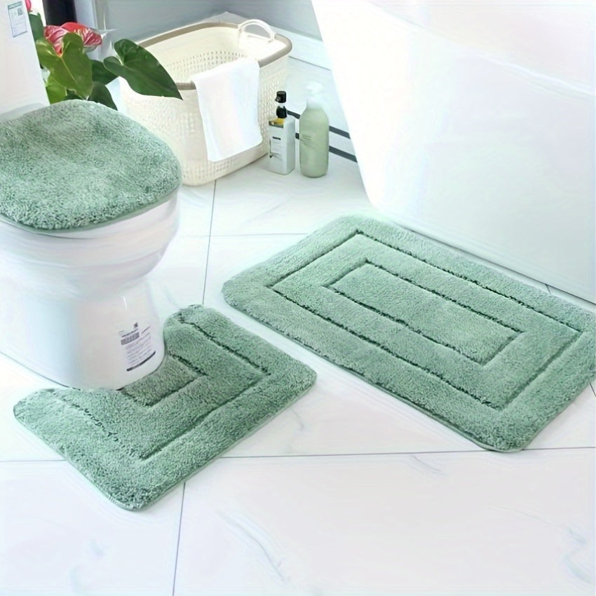 Soft Non-Slip Bathroom Mat Set