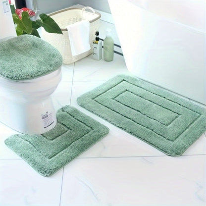 Soft Non-Slip Bathroom Mat Set