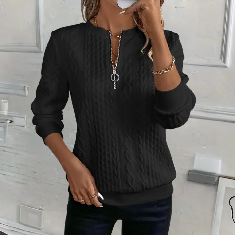 Cozy Relaxed Fit Women's Knit Sweater