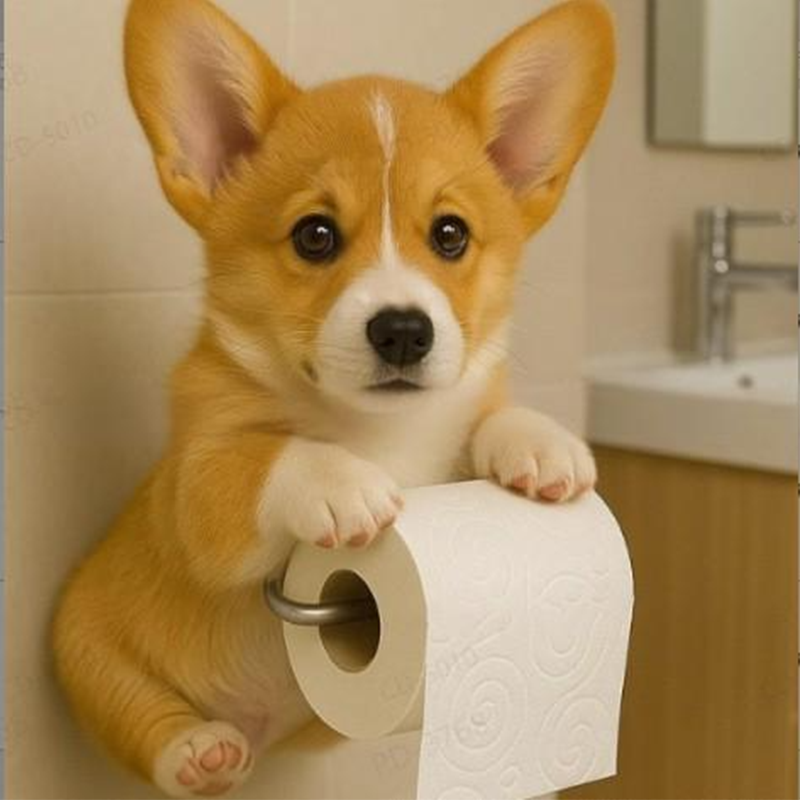 Colorful Pet Theme Toilet Paper Holder