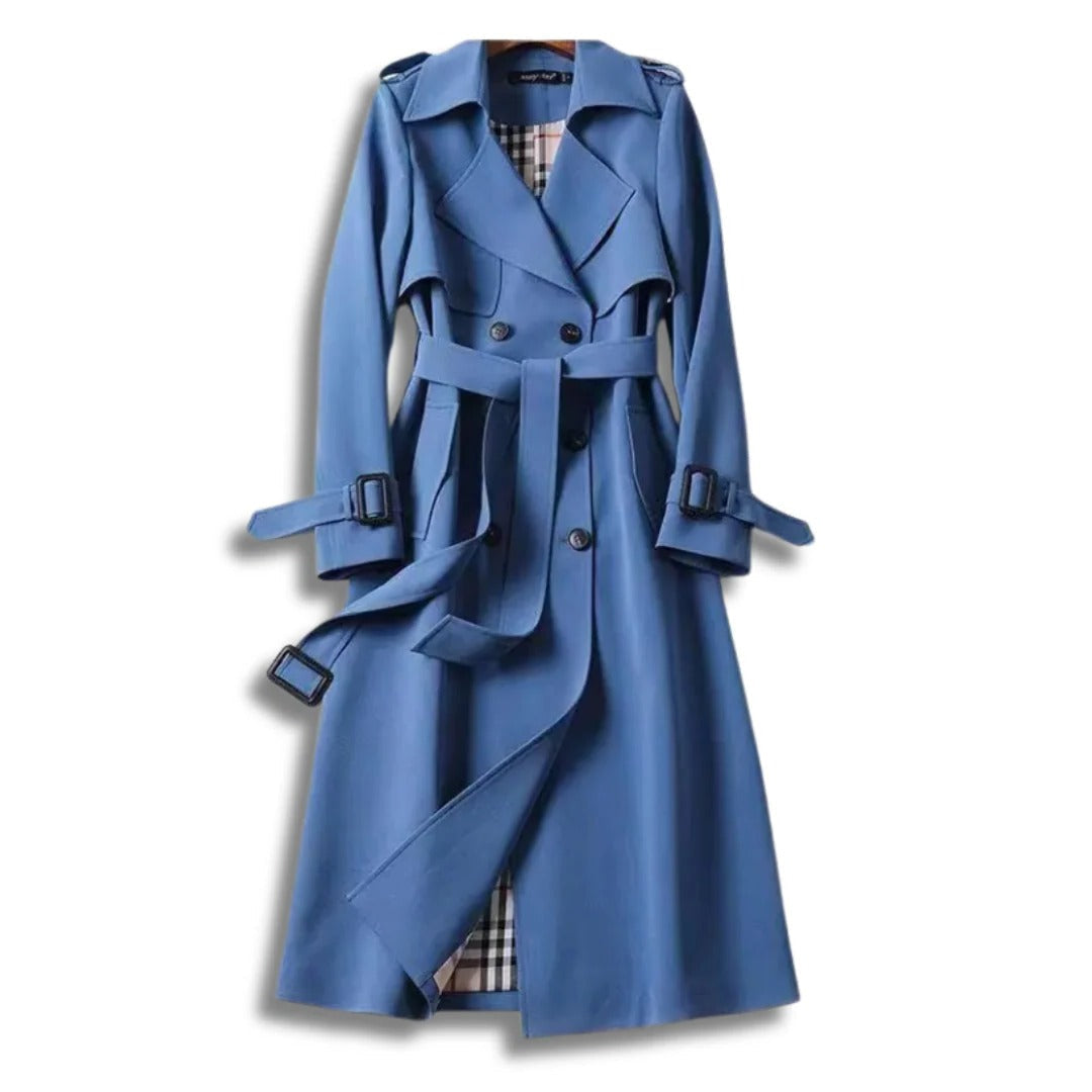 Elegant Water Repellent Long Trench Coat