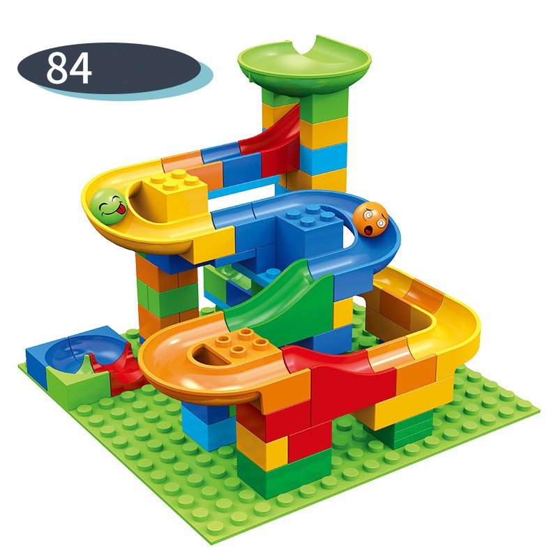 Fun Kids Building Block Marble Coaster Set - Luxicro