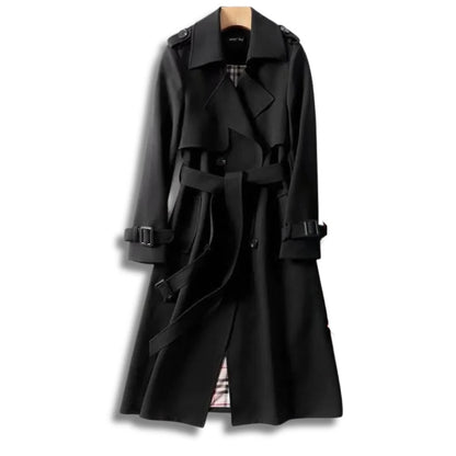 Elegant Water Repellent Long Trench Coat