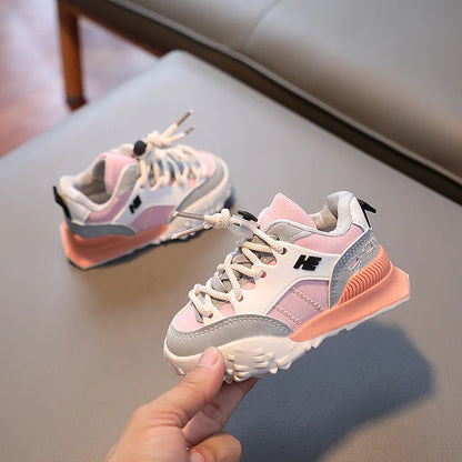 Boys Girls Running Shoes - Cushioned Sport Sneakers