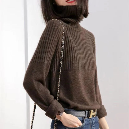 Soft Women's Turtleneck Cashmere Pullover