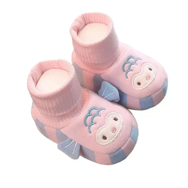Cozy Kids Slippers with Grippy Soles and Fun Designs