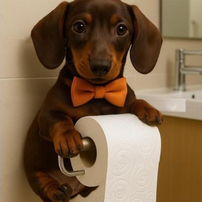 Colorful Pet Theme Toilet Paper Holder