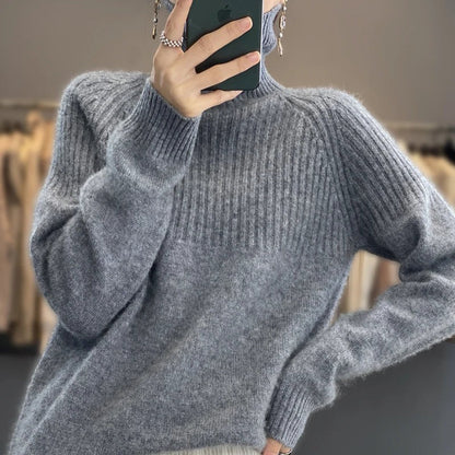 Soft Women's Turtleneck Cashmere Pullover