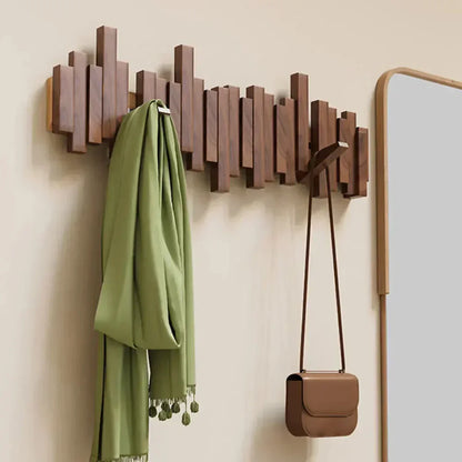 Modern Wood Entryway Shelf Organizer