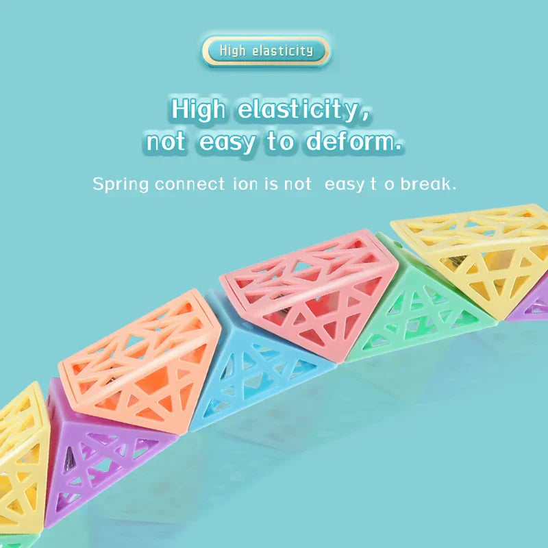 Vibrant Stackable Construction Block Playset
