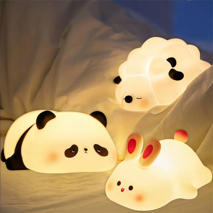 Cute Kid Friendly Rabbit Night Light Lamp