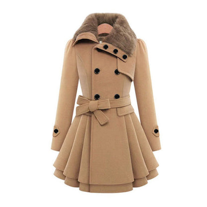 Thick and Comfortable Ladies Winter Parka Coat - Luxicro
