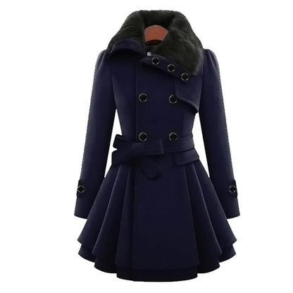 Thick and Comfortable Ladies Winter Parka Coat