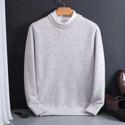 Luxurious Warm Men's Cashmere Crew Sweater