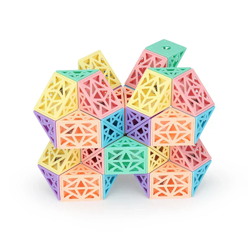 Vibrant Stackable Construction Block Playset